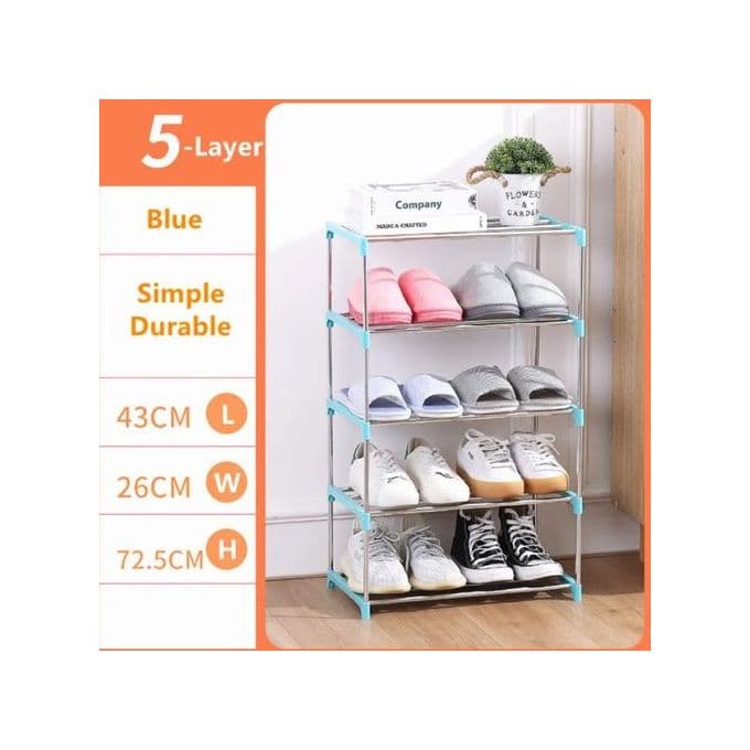 Nunix 5 Tier Portable Shoe Rack Slim Design